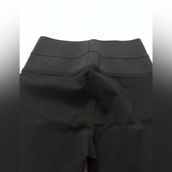 Black High Waist Career Pants Slim Fit Stretch - Picture 5 of 7